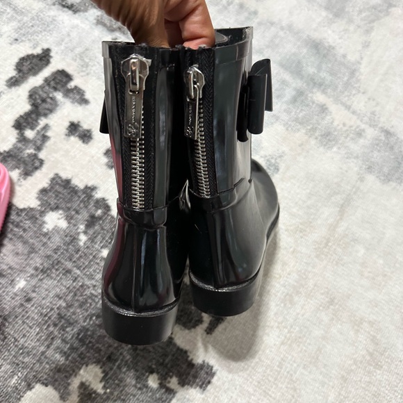 Jessica Simpson Raila Stylish Black Women's Boots with Bow Accent rain size 9 - Picture 3 of 11